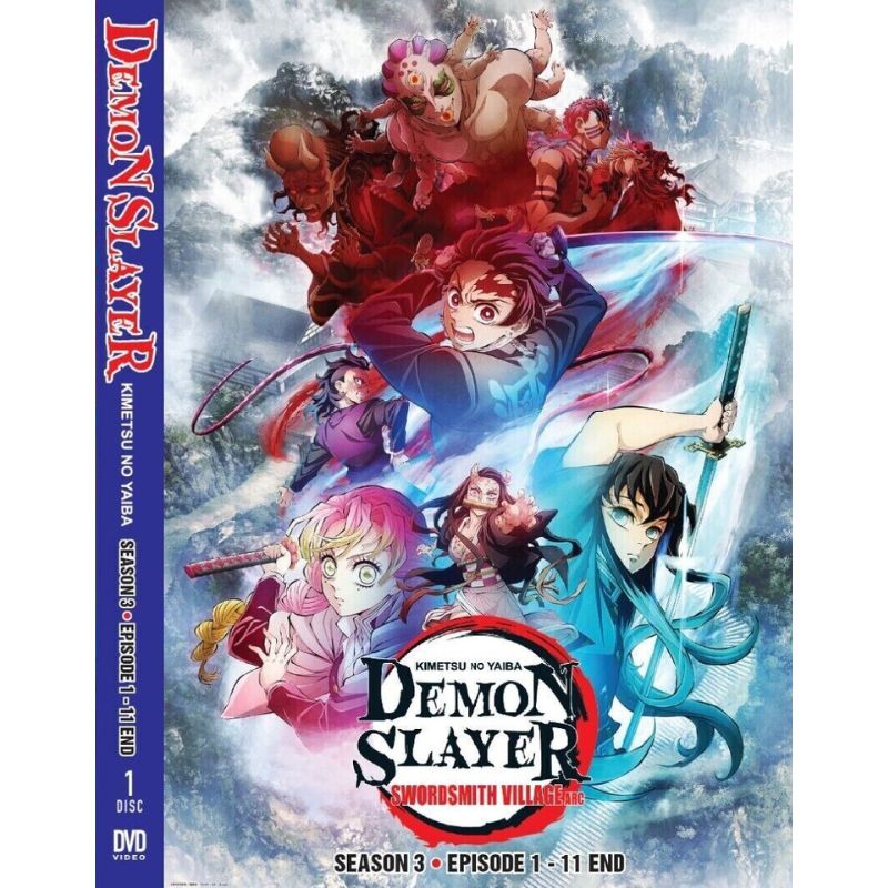 DVD Anime Demon Slayer Kimetsu no Yaiba Season 3 Swordsmith