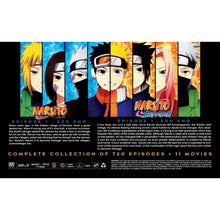 Load image into Gallery viewer, Naruto Complete Series Collection Episode 1-720 + 11 Movies, English Audio Dubbed with Subtitle DVD
