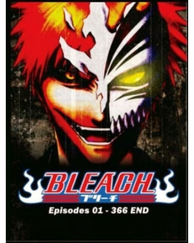 Bleach Complete Series Collection 1-366 Dual Audio English Dubbed and Subbed DVD Anime Box Set 