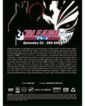 Load image into Gallery viewer, Bleach Complete Series Collection 1-366 Dual Audio English Dubbed and Subbed DVD Anime Box Set