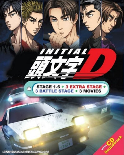 Initial D Complete Series Collection English Subbed DVD Anime Box Set