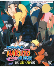 Load image into Gallery viewer, Naruto Shippuden Collection Episode 221-720 Dual Audio English Dubbed and Subbed DVD Anime Box Set