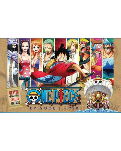 One Piece Episode 1-720 Series Collection Dual Audio English Dubbed and Subbed DVD Anime Box Set