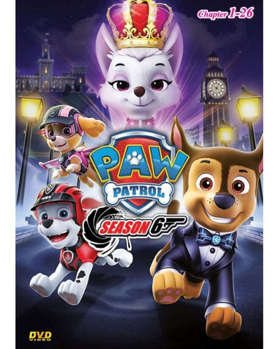 Paw Patrol Season 6 Episode 1-26 Cartoon TV Series DVD