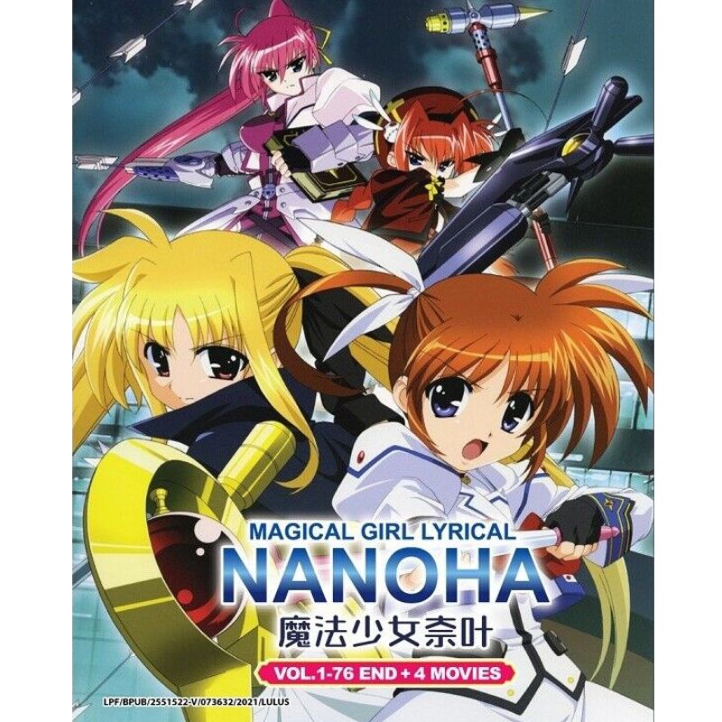 Magical Girl Lyrical Nanoha Season 1-3 Vol.1-76.END + 4 Movies English Subtitle