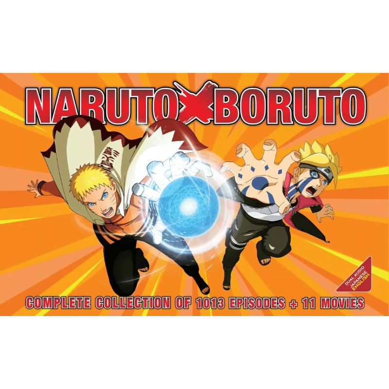 Naruto + Shippuden + Boruto (Vol.1-1013 End + 11 Movie) English Audio Dubbed DVD