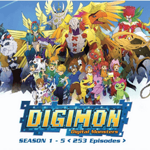 Load image into Gallery viewer, Digimon Digital Monsters Complete Boxset (Season 1-5) English Audio Dubbed
