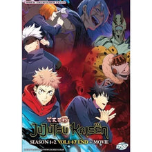 Load image into Gallery viewer, Jujutsu Kaisen Season 1-2 + The Movie English Audio Dubbed Anime DVD
