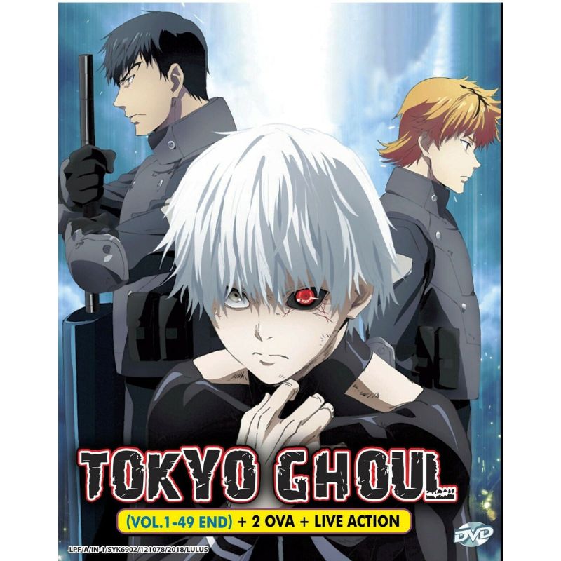 Tokyo Ghoul Season 1-4 (Vol.1-49 End) + 2 OVAs + Live Action