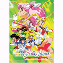 Load image into Gallery viewer, Sailor Moon Complete Series (Ep.1-239 End &amp; 7 Movies) English Audio Dubbed DVD
