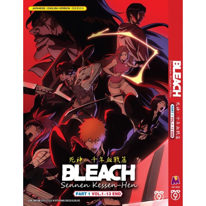 Bleach: Thousand-Year Blood War Part 1: Volume 1-13.END, English Audio Dubbed DVD