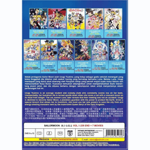 Load image into Gallery viewer, Sailor Moon Complete Series (Ep.1-239 End &amp; 7 Movies) English Audio Dubbed DVD
