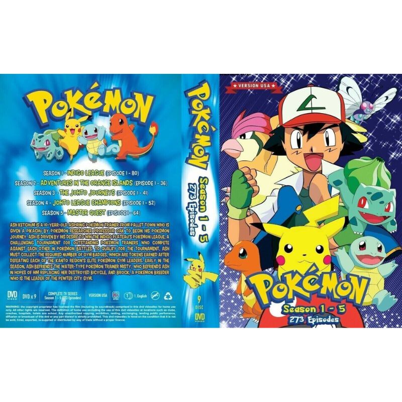 Pokemon Complete Series Anime shops English DVD