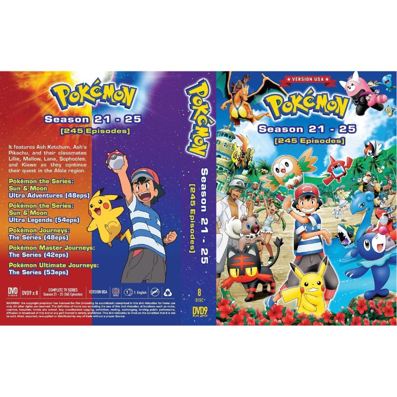 New Dvd Anime Pokemon The Movie Collection 25 in 1 English Sub Region All + Fast offers Shipping