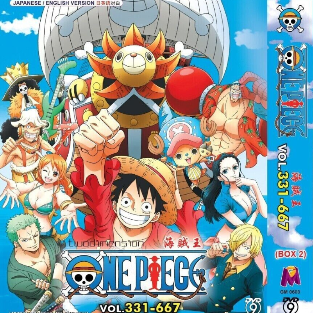 ONE PIECE (BOX 1, EPISODES 1-330) - ANIME TV SERIES DVD (ENG DUB) SHIP  FROM UK