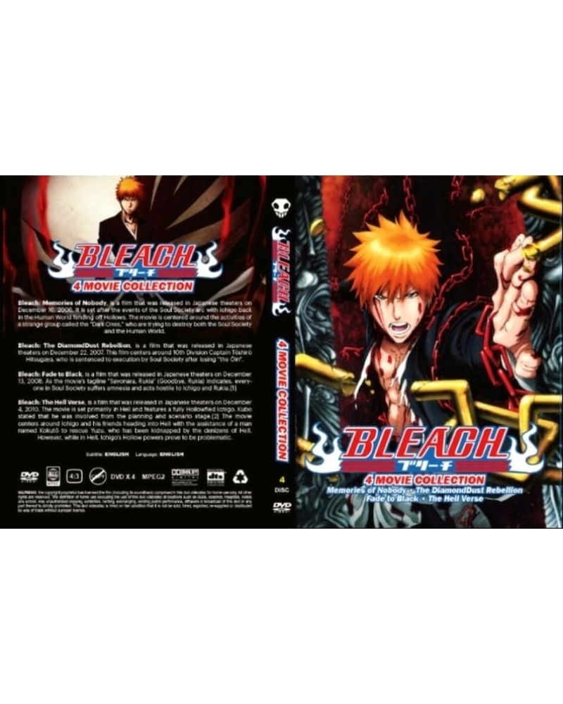 BLEACH TV全+劇場版4作 DVDセット Bleach 4-Film Collection